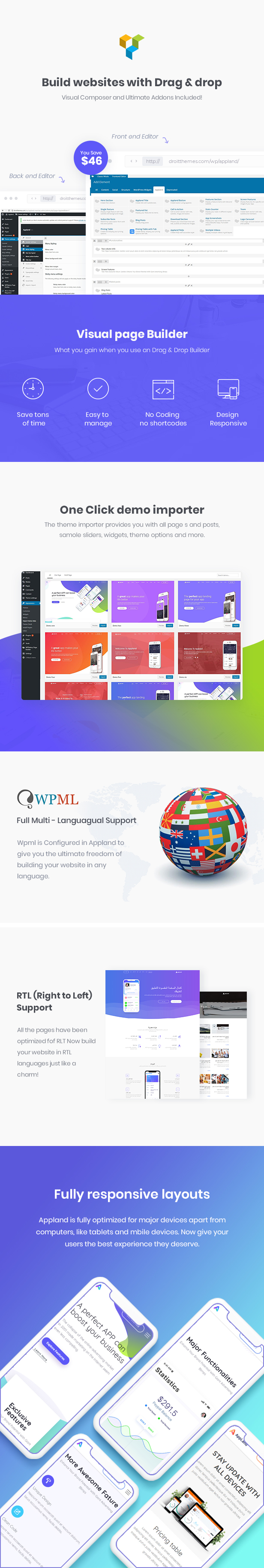 Appland - Creative App Landing & Multipage HTML5 Template