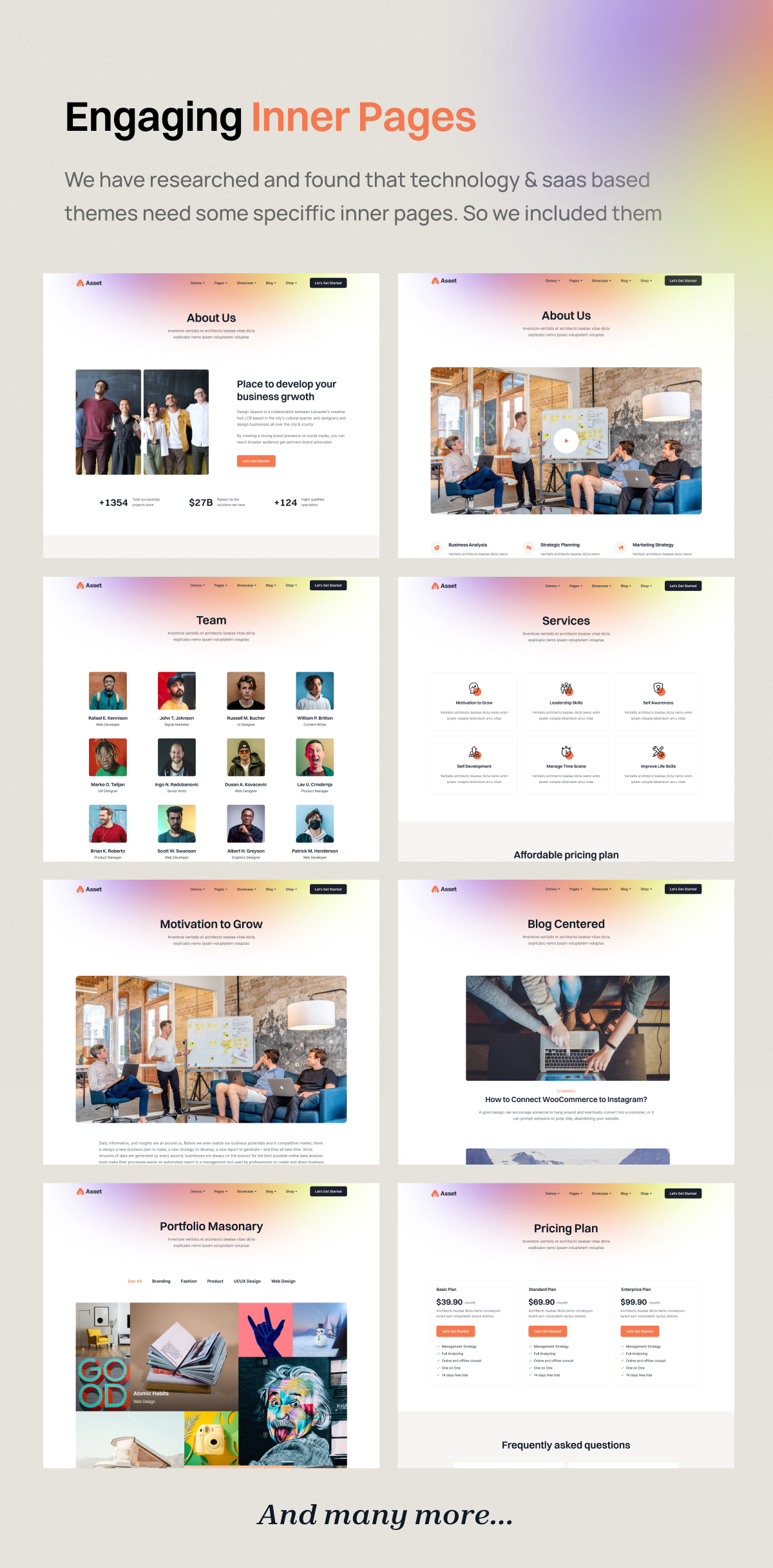Asset - Conversion Optimized Landing Page WordPress Theme