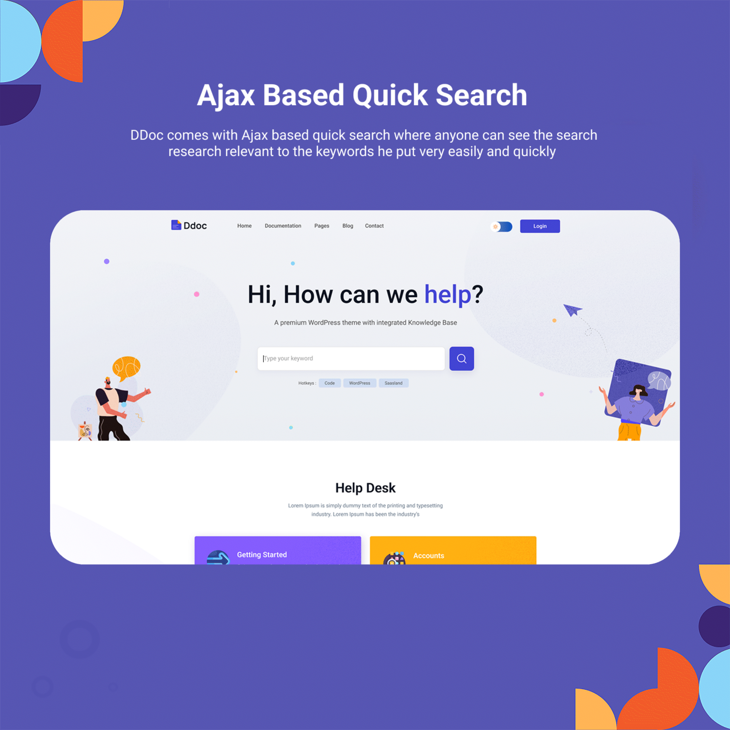 DDoc - Documentation and Knowledgebase WordPress Theme