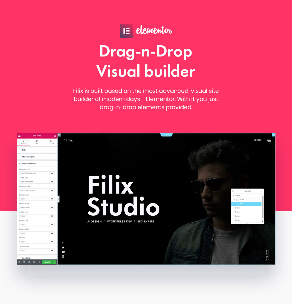 Filix - Creative Minimal Portfolio WordPress Theme