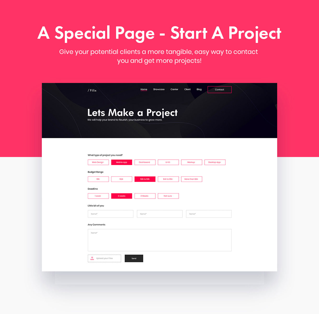 Filix - Creative Minimal Portfolio WordPress Theme