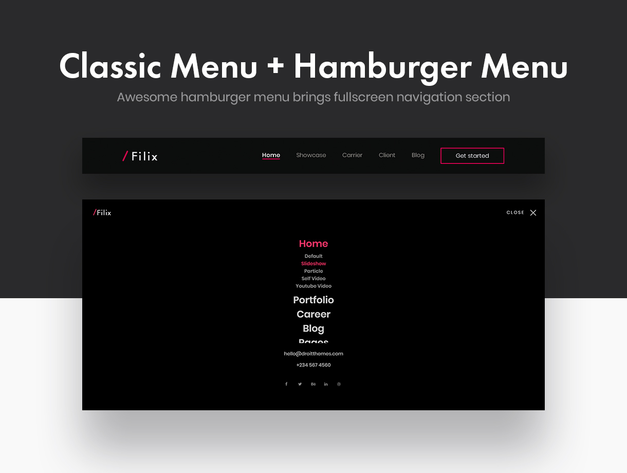 Filix - Creative Minimal Portfolio WordPress Theme