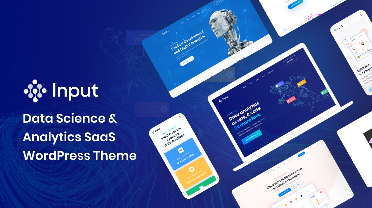 Input - Data Science & Analytics SaaS WordPress Theme