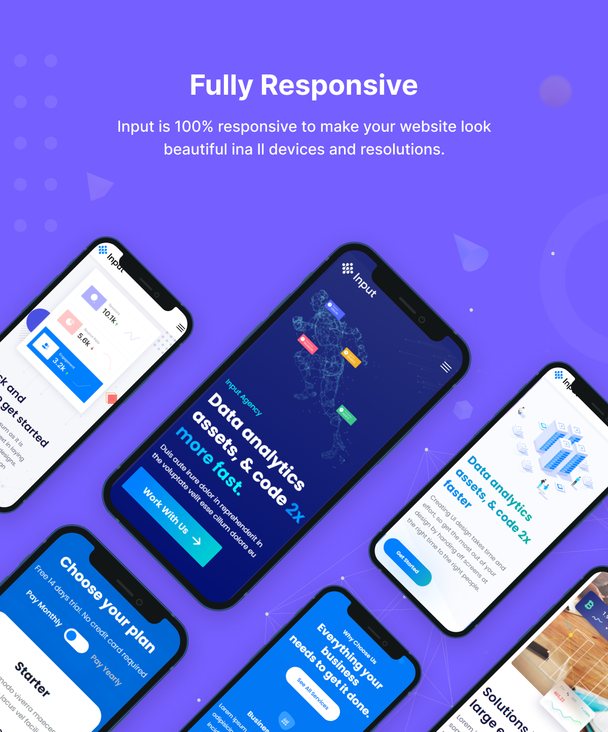 Input - Data Science & Analytics SaaS WordPress Theme