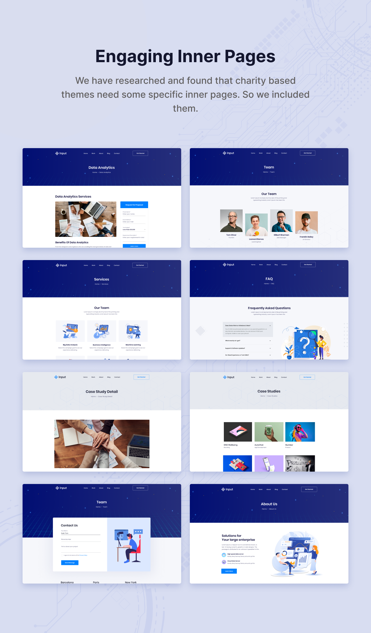 Input - Data Science & Analytics SaaS WordPress Theme