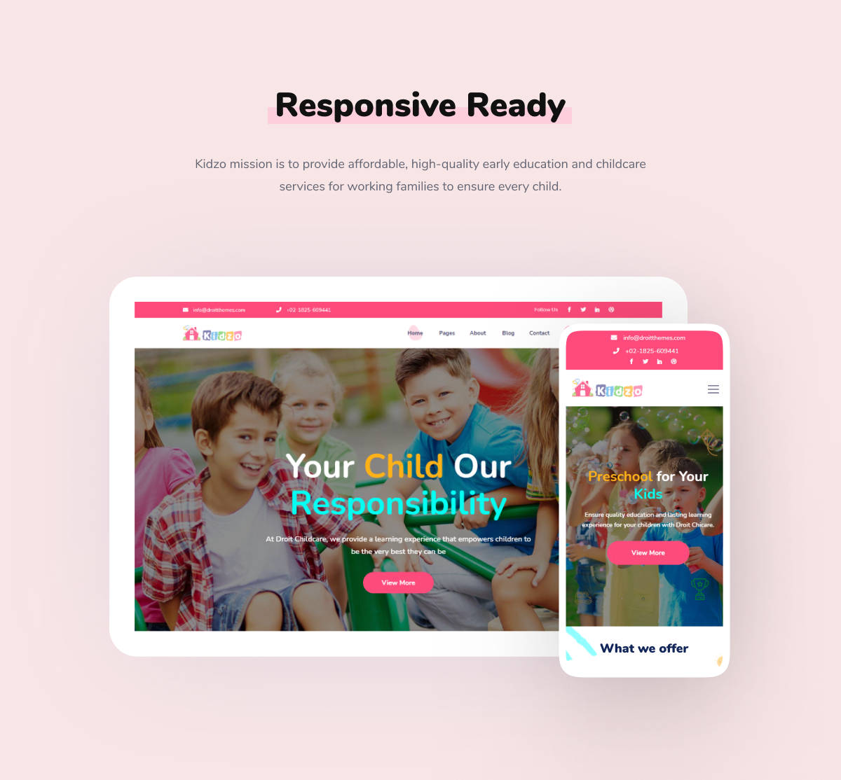 Kidzo - Kids & Children WordPress Theme