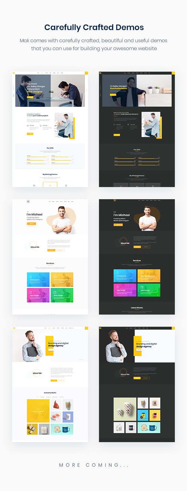 Mak - Personal Portfolio & Resume WordPress Theme