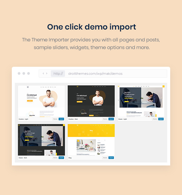 Mak - Personal Portfolio & Resume WordPress Theme