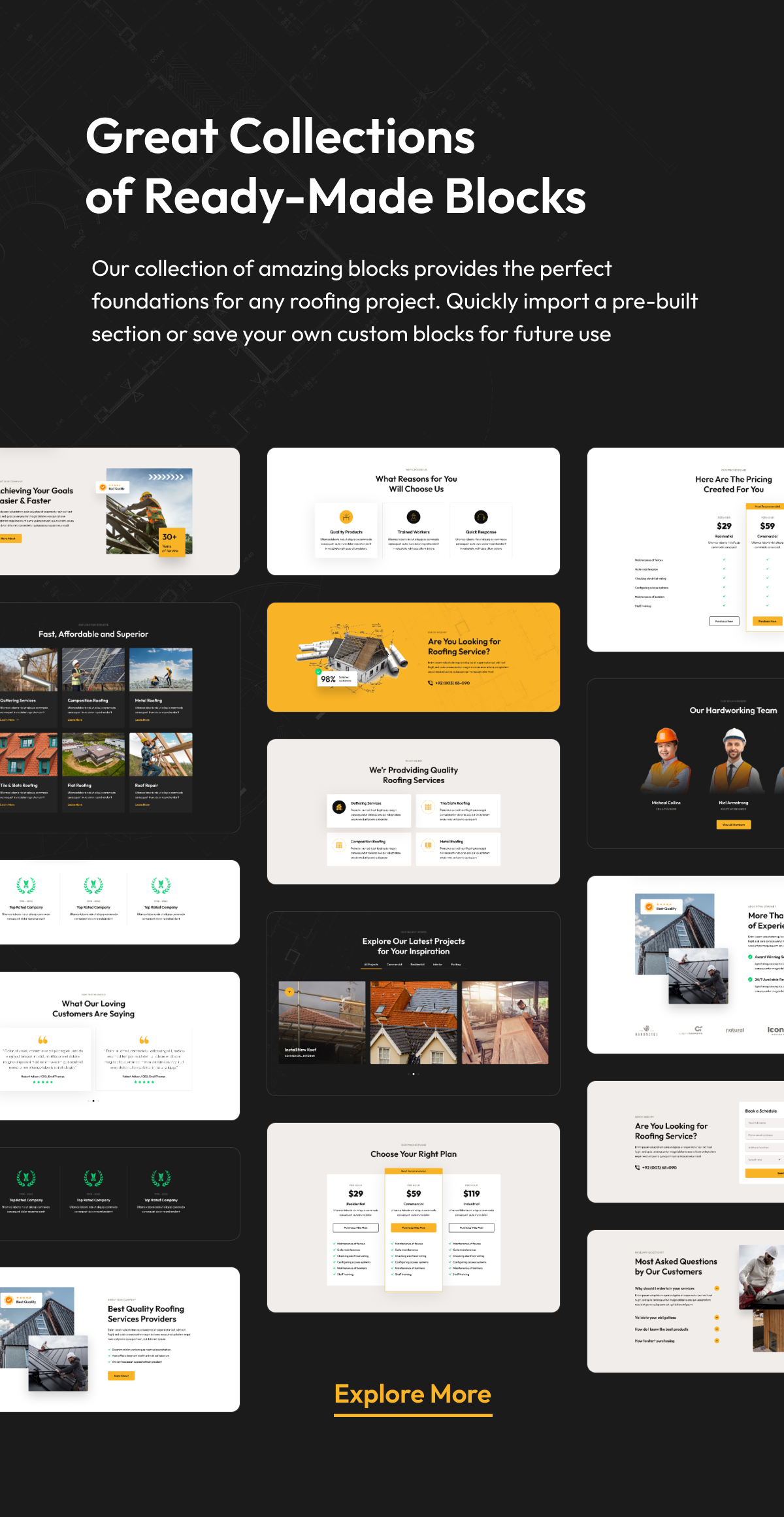Muffle - Roofing Company WordPress Theme