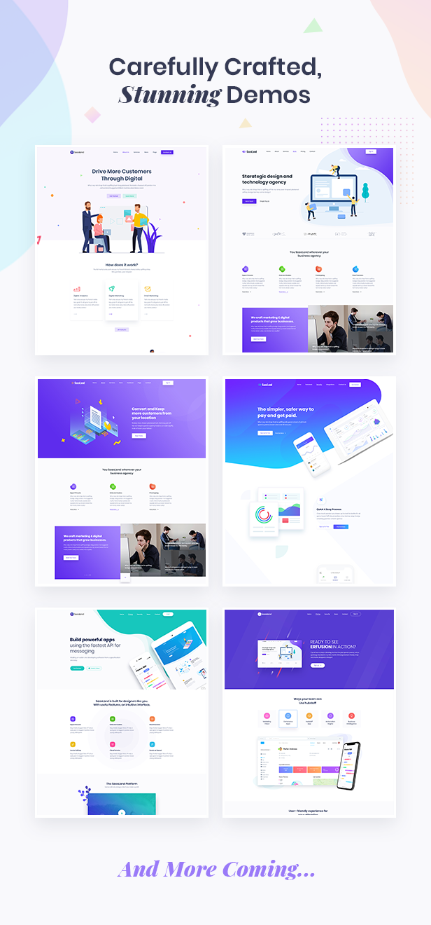 SaasLand - Creative HTML5 Template for Saas, Startup & Agency