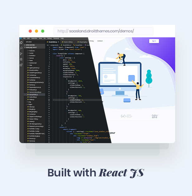 SaasLand - Creative HTML5 Template for Saas, Startup & Agency