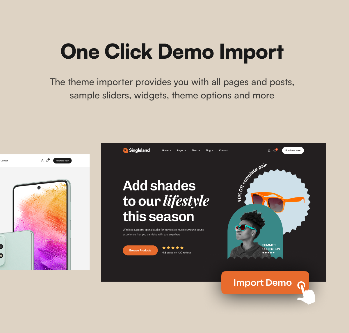 Singleland - Product Landing WordPress Theme