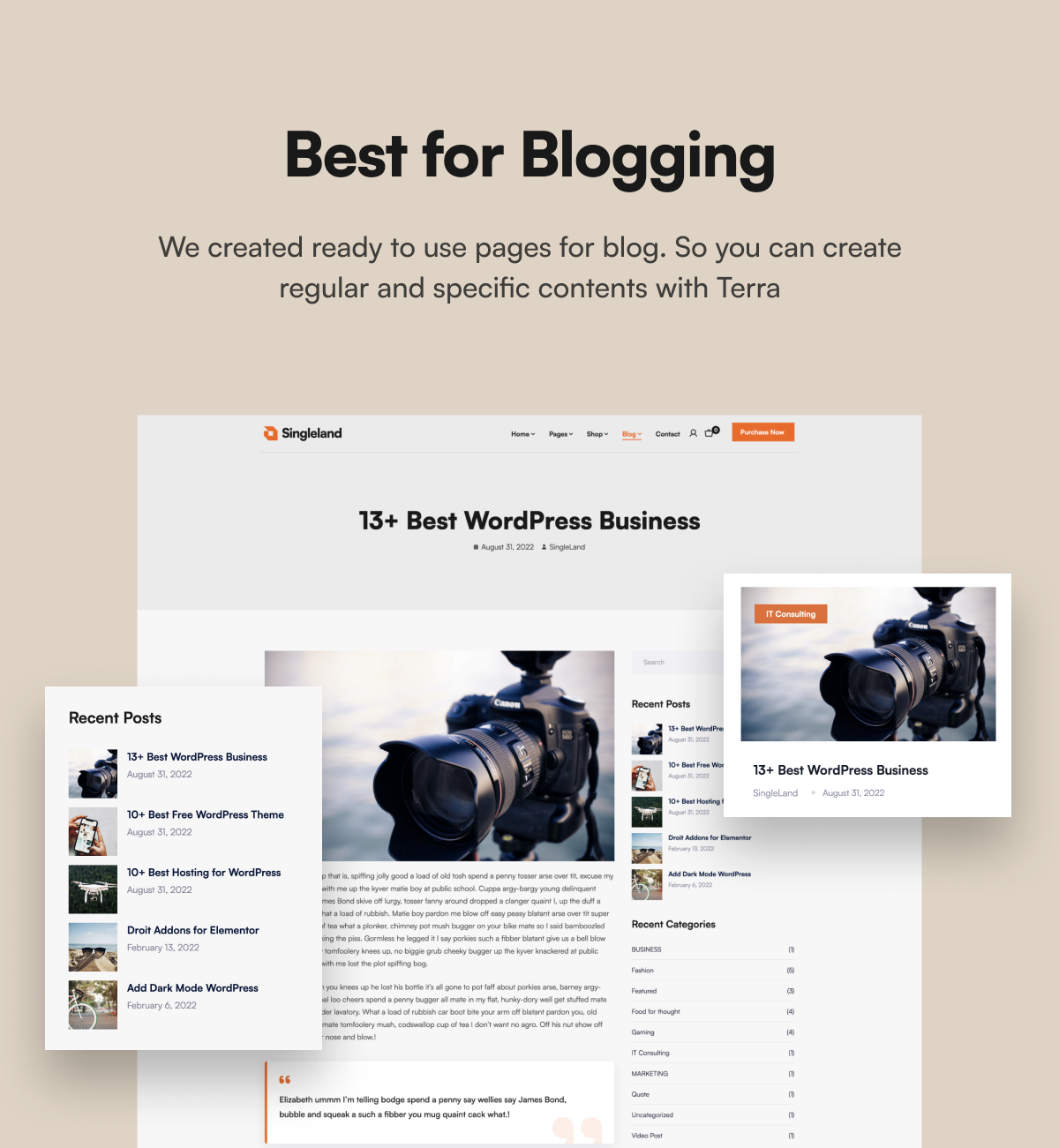 Singleland - Product Landing WordPress Theme