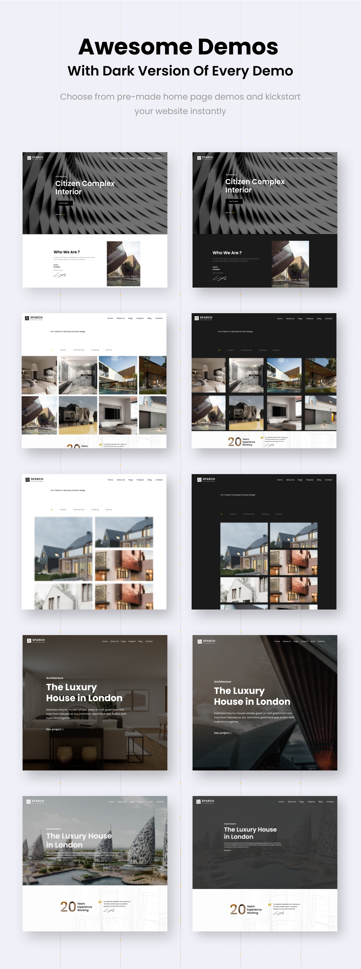Sparch - Architecture and Interior WordPress Theme