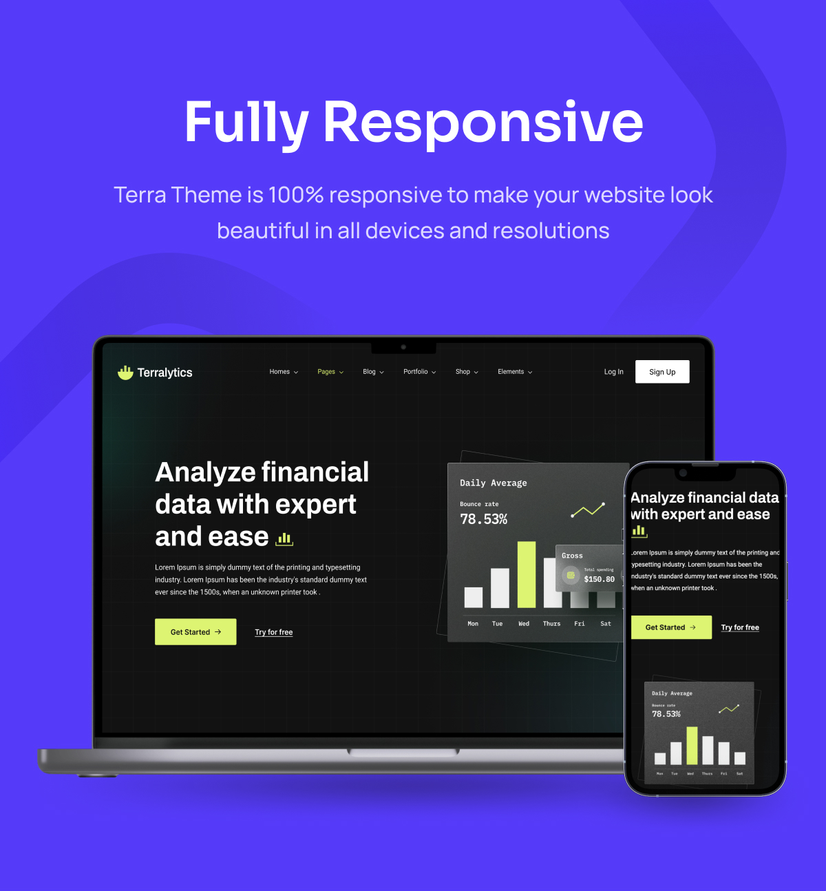 Terra - Startup & Technology WordPress Theme