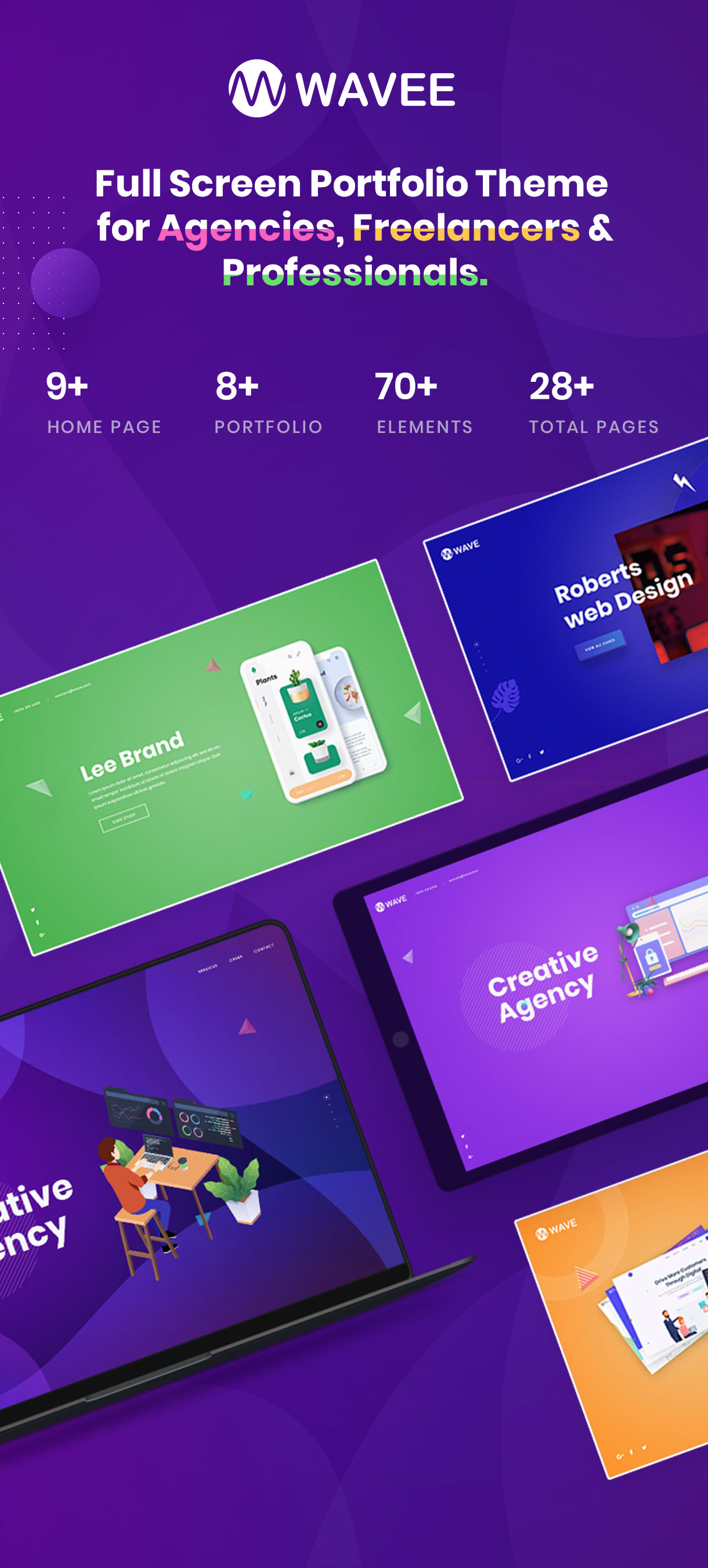Wavee - Creative Portfolio WordPress Theme