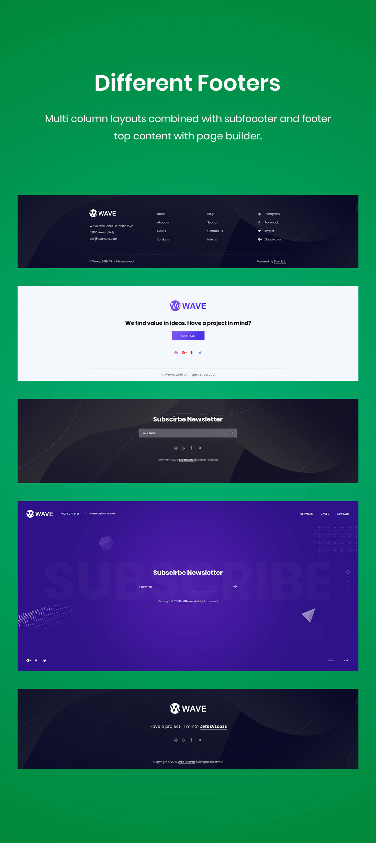 Wavee - Creative Portfolio WordPress Theme